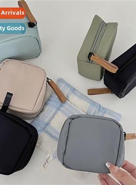 mini nyl small square bag niche simple Japanese pure color l