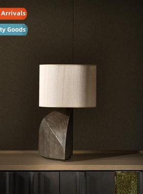 New Chinese table lamp modern study bedroom bedside wabi-sab