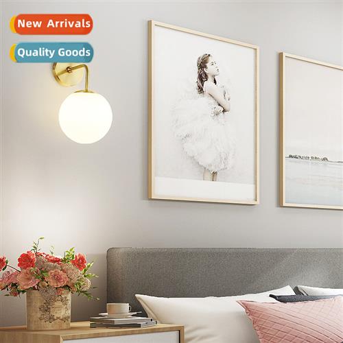 All copper wall lamp modern simple corridor aisle light crea