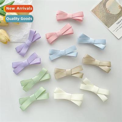 Japanese girls cute versatile bow hair clips candy-coloured
