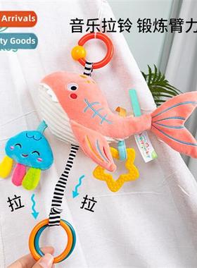 Baby music pull bell newborn baby wh teers BB ware ringing p