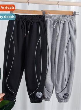 2022 spring new Korean versi   childrens casual pants boys a