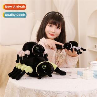 small spider toy toys simul plush black Lucas Halloween doll