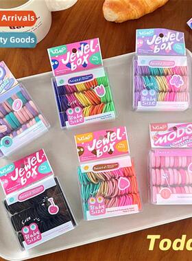 Simple wind cy color system children rubber b  tie towel rin