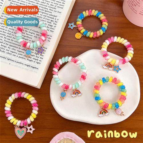 Rainbow phe rope  b girls cute basic  whout traces do not hu