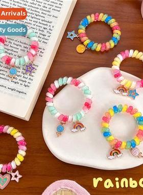 Rainbow phe rope  b girls cute basic  whout traces do not hu