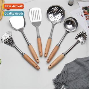 Stainless steel spatula frying spatula 6 s cookware set soup