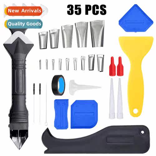 35-Piece Silice Caulking Tool Set Silice Trowel Scraper Remo