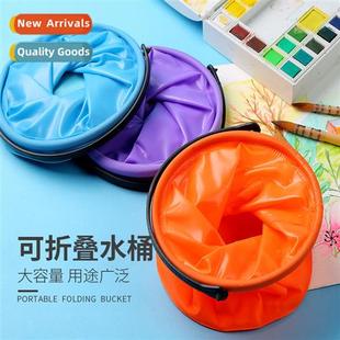 Pen Wash Bucket Expable Acrylic Folding Gouache Paint Canvas