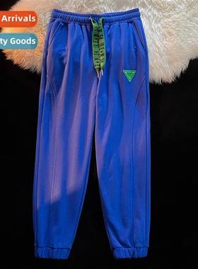 Casual drawstring pants men 2022 summer models large size lo