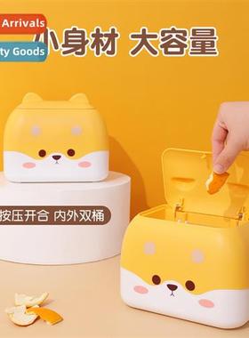 Ins wind desktop mini garbage can living room wh lid large c