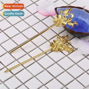 ancient style hmade diy pin rock material step Hairpin Hanfu