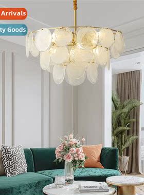 Post-modern light luxury copper living room chelier Scinavia