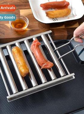 Stainless steel roller sausage grill pan starch sausage gril