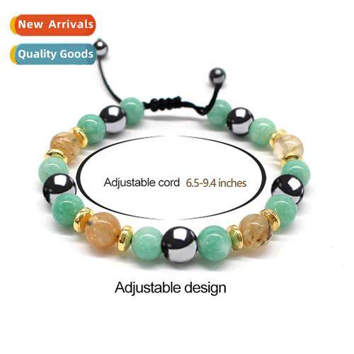 New crine agate tigers eye lapis lazuli bead weaving bracele