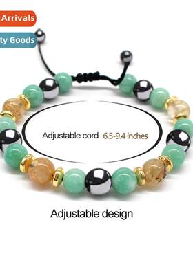 New crine agate tigers eye lapis lazuli bead weaving bracele