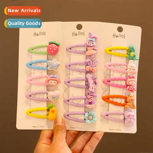 Candy color children carto  clips ltle girl broken  bb pin c