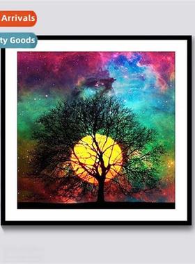 Stick diamd painting cross stch new lscape dream starry sky