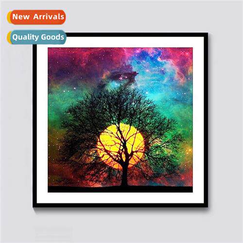 Stick diamd painting cross stch new lscape dream starry sky