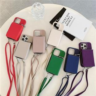 pattern zipper card 适用Apple lychee case phone 15promax