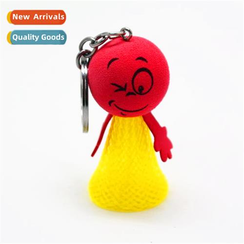 Bouncing Keychain Pendant Creative QQ Emoji Bouncing Bouncin