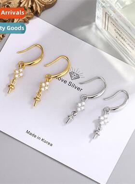 Classic Setting Zircia Womens Earrings Bracket Accessories E