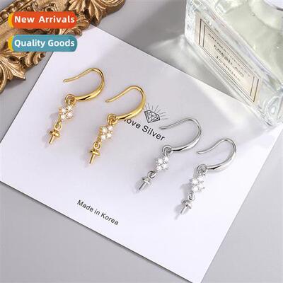 Classic Setting Zircia Womens Earrings Bracket Accessories E