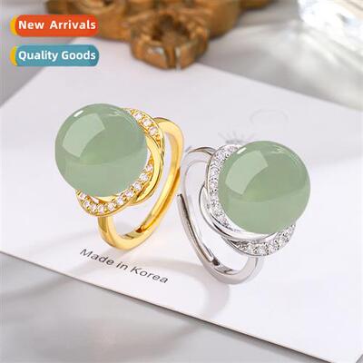 Ethnic style vintage set zircia finger ring opening adjustab