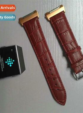 适用fitbit Ionic strap crocodile pattern fitbit lonic leathe