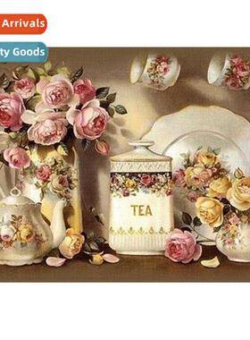 New vase diamd painting modern simple living room small full