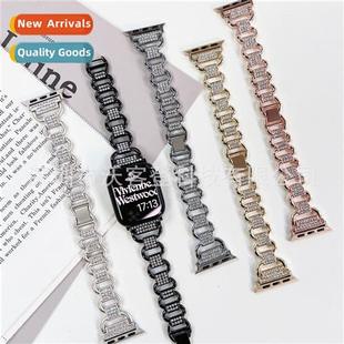 splicing dot diamond 适用apple watch ring metal ban skeleton