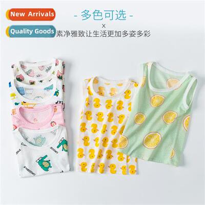 Childrens undershirt summer thin Korean versi   baby carto c