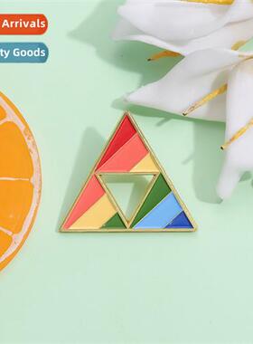 Europe and  Uned States creative rainbow color triangle shap