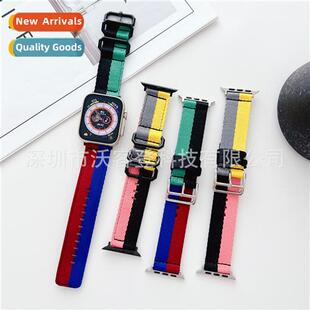 ring single nylon color strap 适用apple blocking watch