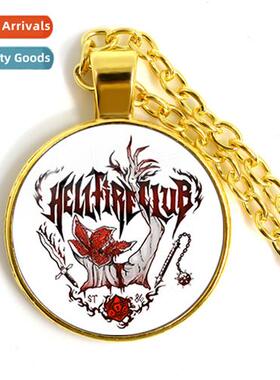 New Fashi Weird Tales Timeless Gemste Pendant Gold Necklace