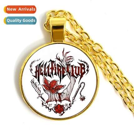 New Fashi Weird Tales Timeless Gemste Pendant Gold Necklace