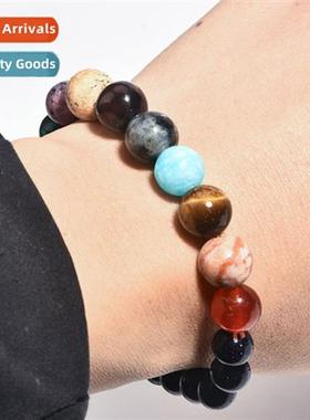 New listing cosmic galaxy eight planets bracelet blue aventu