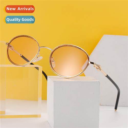 2A329 new metal print round sunglasses fashi nd sunglasses g