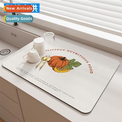 Kchen Countertop Drainage Mats Bar Coasters Dish Drying Mats
