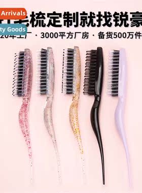 Three rows   styling bristle comb pointed tail comb fluffy c
