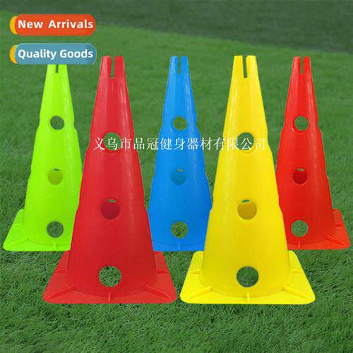 38cm Logo Bucket Soccer Training Square Bottom wh Hole Logo