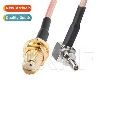 Patch cord RG316 RF cable SMA female to CRC9 curved cnector