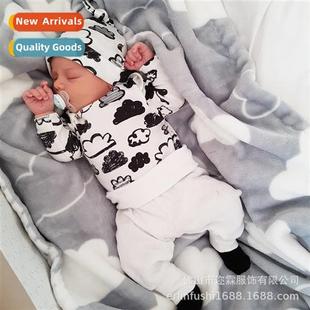 Print Piece Cloud Set Baby Infant