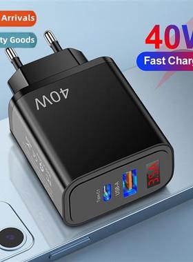 Digal Cell Phe Charger Stard 40W 25W PD+USB Fast Charger Cel