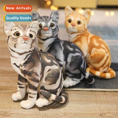 Cute cat simulati plush toy doll Multi styles available Prin