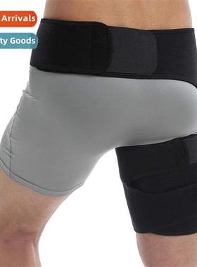 Fness leg brace groin b hip belt weightlifting straps anti-m