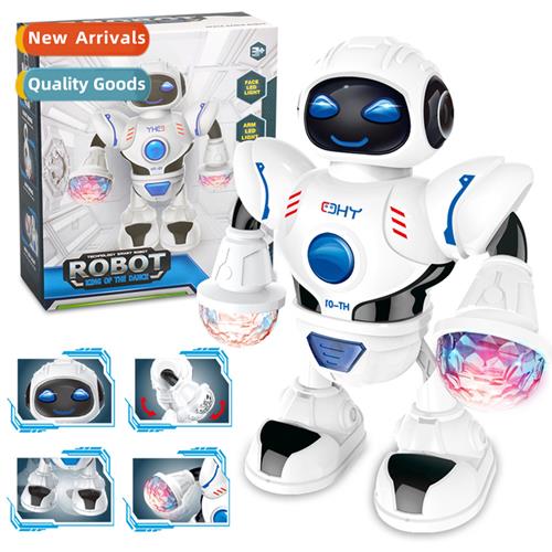 Electric Dancing Robot wh LED Lights Music Childrens Educati