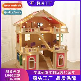 story castle villa Childrens girls three simulati gif wooden