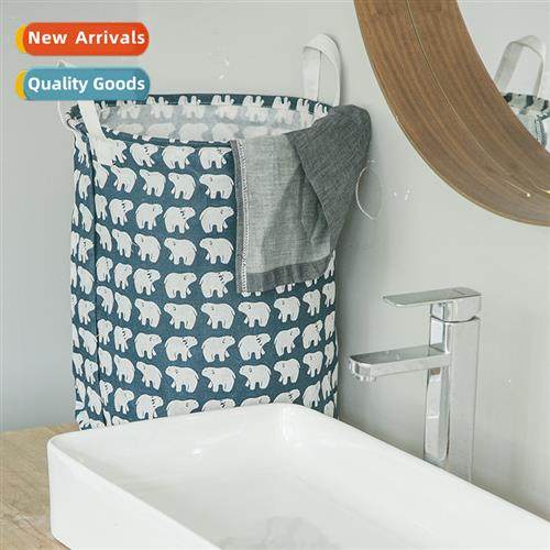 Small fresh waterpro storage bucket Cott  linen folding dirt