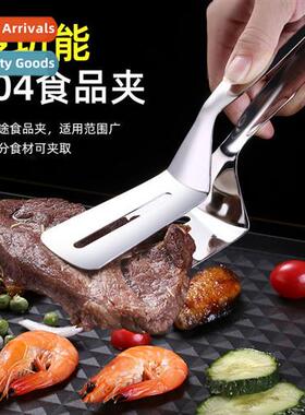 304 stainless steel steak spatula BBQ clip grilled fish clip